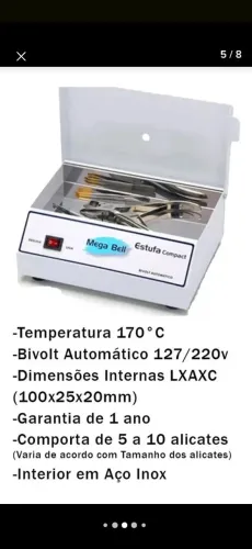 Estufa de esterilização