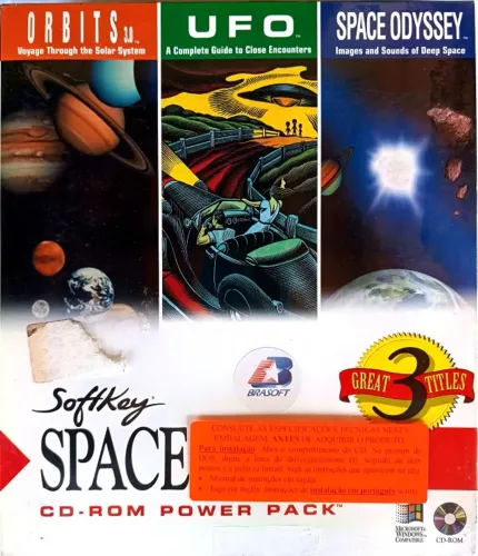 cd de jogo softkey space orbits 3.0 ufo space odissey lacrado 132cx