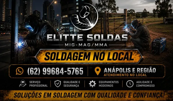 Soldagem no local, na cidade ou no campo?