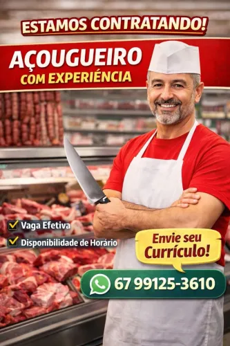 Vaga de Emprego - Açougueiro 