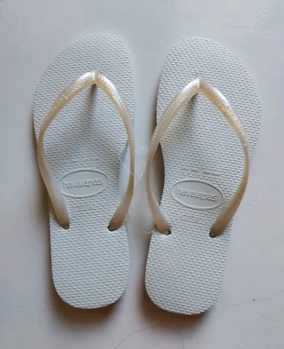 Havaianas Slim Branca - 37/38 e 39/40 - Novas - Cada Par
