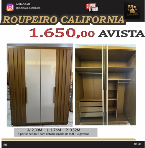 Roupeiro Califórnia 