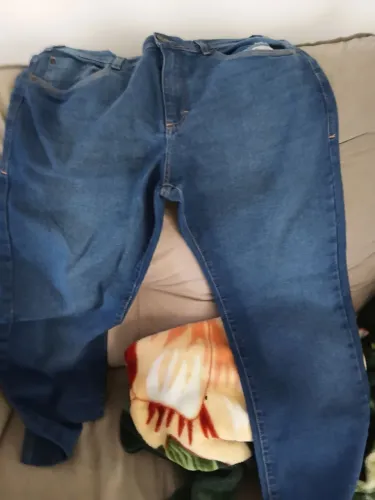Calça Azul Reta 46