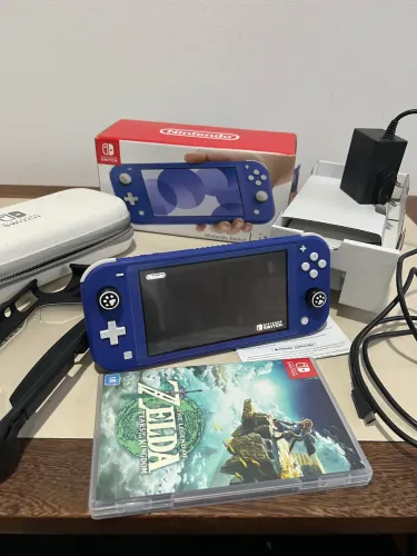 Nintendo Switch Lite Semi Novo Caixa Acessórios Nota Fiscal