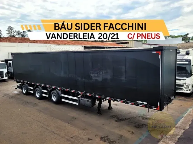 Carreta Baú Sider Facchini Vanderleia Ano 2020/21 C/ Pneus