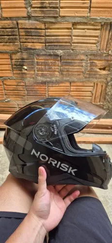 Capacete Norisk Razor Preto Brilhante - Tam. 62