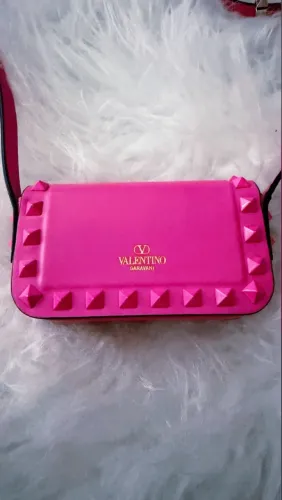 bolsa valentino garavani micro rockstud pink