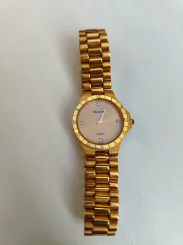 Relógio Bulova Quartz 906207 Diamond Dial 23 Mm