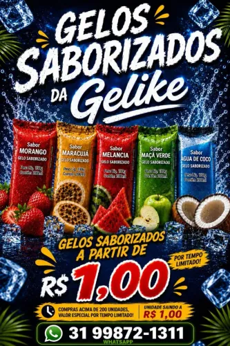 Gelo saborizado 