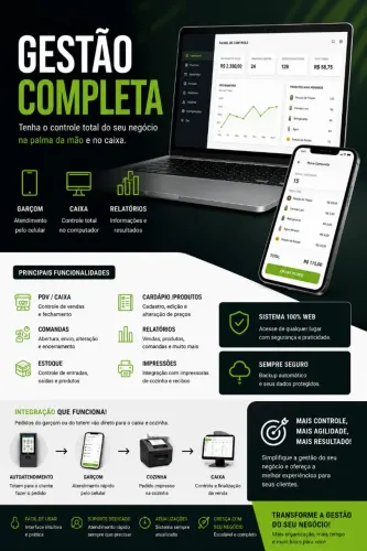 SISTEMA PDV COMPLETO ? VENDA MAIS E TENHA TOTAL CONTROLE DO SEU NEGÓCIO!