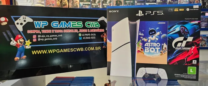 PS5 SLIM MÍDIA DIGITAL NOVO LACRADO 