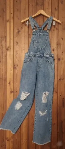 Jardineira Jeans N36 Nova
