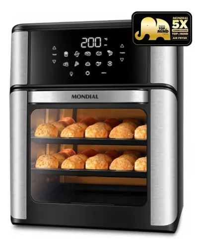 Air Fryer Oven Mondial 2000W 5L - Nova na Caixa