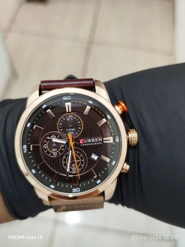 RELÓGIO CURREN PULSEIRA DE COURO ENTREGA GRÁTIS 
