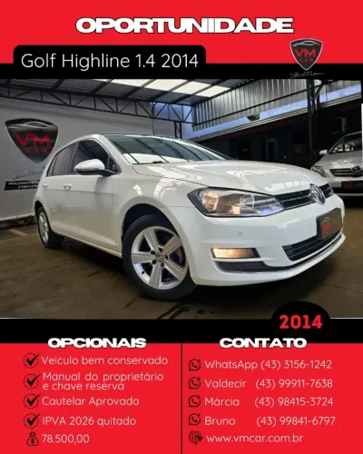 Volkswagen Golf Highline 1.4 TSI 140cv Aut. 2014