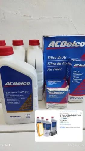 Kit troca de óleo