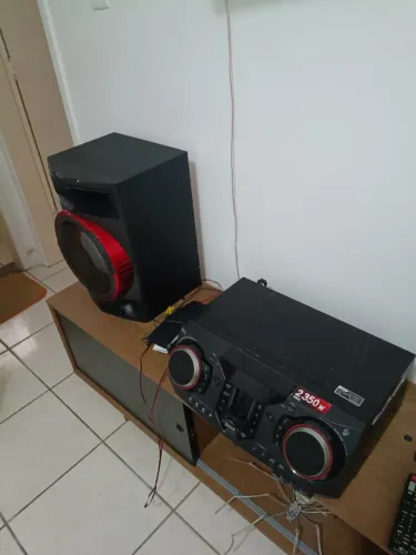 Mini system LG CL87 sem funcionar
