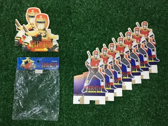 Kit com Itens para Festa de Aniversário O Incrível Ninja Jiraya 1990 - Festcolor