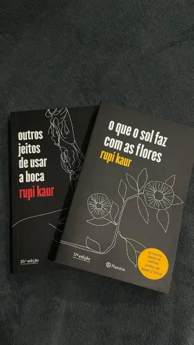 Livros de poemas da Rupi Kaur<br><br>Preço: 60,00<br>Unitário: 35,00