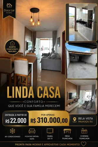 Linda casa à venda no Bela Vista - Palhoça/SC