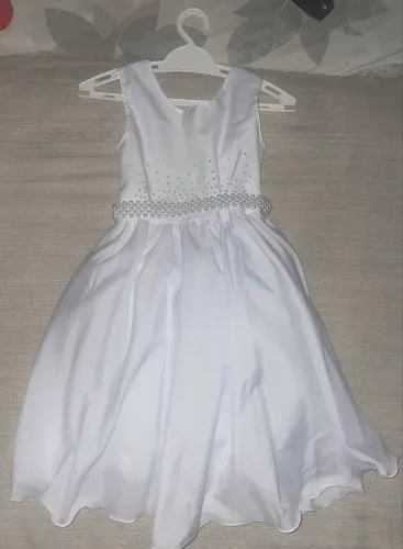 Vestido batizado e sapatilha