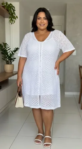 Saída de praia PLUS SIZE