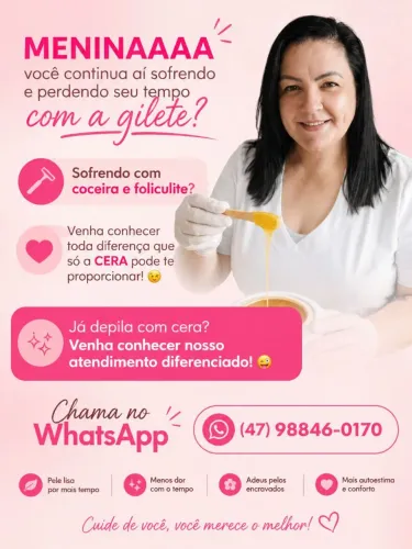 Depilação a cera feminina e masculina 