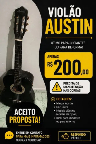 Violão Austin - R$ 200,00