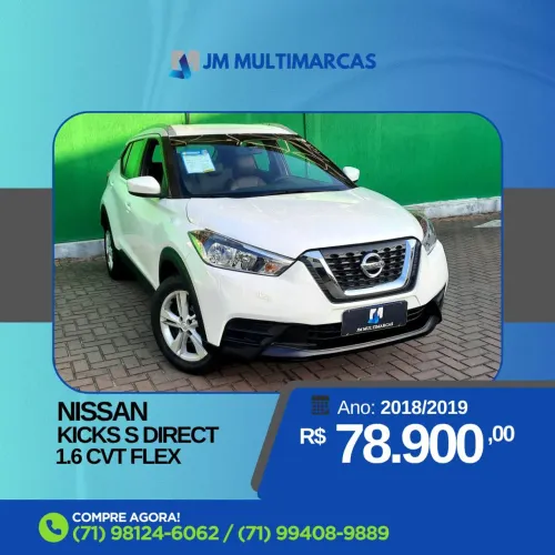 Nissan Kicks S Direct 1.6 16V Flex 5P Aut.(pcd) 2019