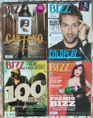 4 REVISTA SHOWBIZZ - CAETANO VELOSO, COLDPLAY...