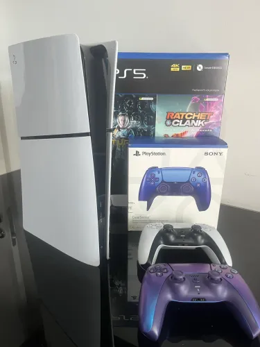 PS5 Slim 1TB + Controle Chroma Indigo (Edição Especial)