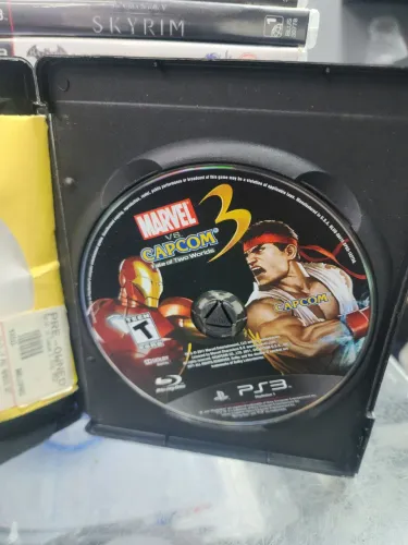Jogo para PS3 mídia física usado sem capa Marvel vs Capcom 3
