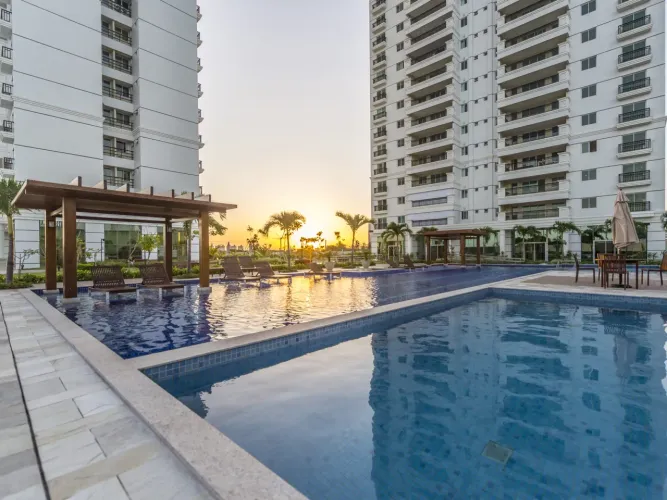 Espetacular apartamento 3/4 no mais novo, melhor e mais completo condomínio clube de Ponta