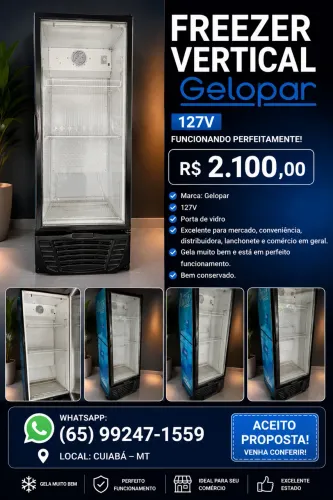 Cervejeira expositor Gelopar 127v