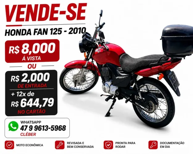 Moto recém revisada ótimo estado