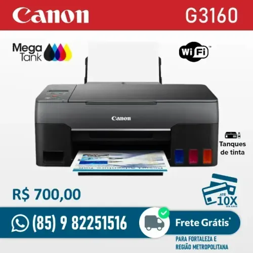 Impressora Canon G3160 - Perfeito funcionamento - Muito Nova