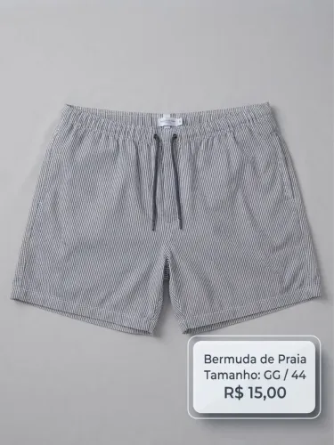 Lote de Roupas Masculinas Usadas - Calças, Bermudas e Camisas - A partir de R$12