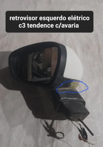 Retrovisor esquerdo C3 Tendance detalhe 