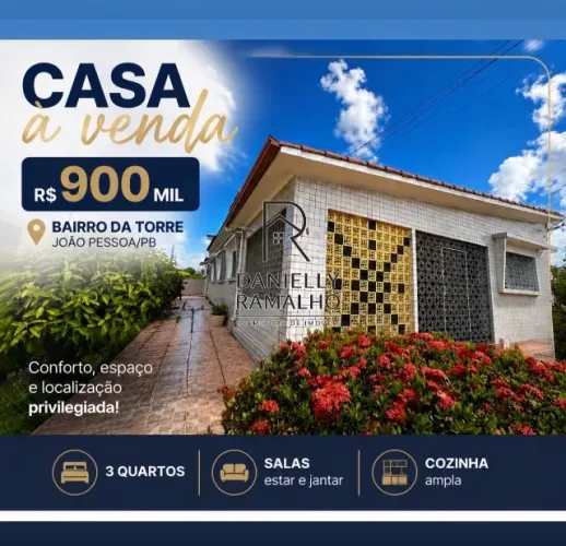 Casa 3 quartos na Torre 