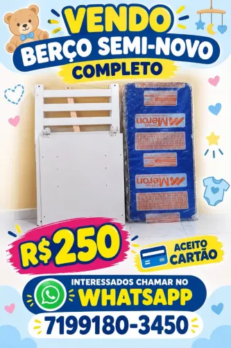 Vendo berço completo