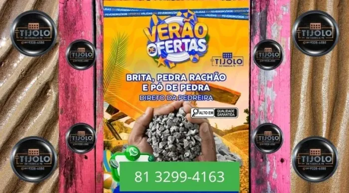 brita preço especial direto da pedreira 