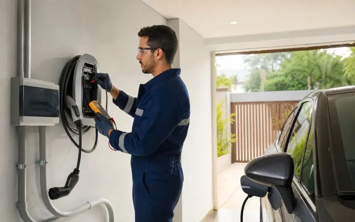 Carregador Wallbox, carros elétricos, instalação