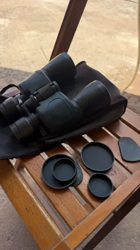 Binóculo Militar Camuflado com Capa - Ótimo Estado