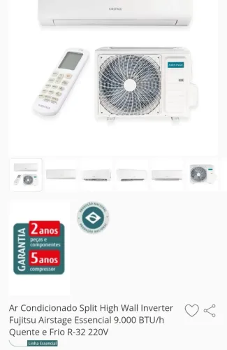 Ar condicionado split fujitsu