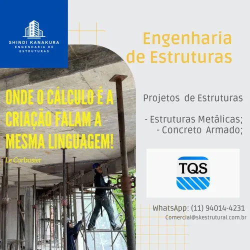 Engenheiro Civil - Projeto de Estruturas Metálicas e Concreto Armado