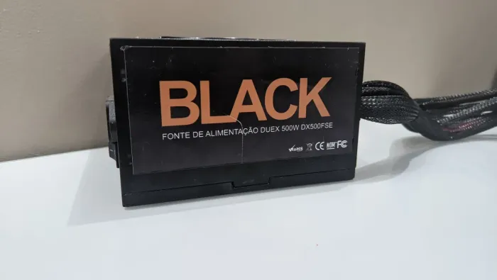 Fonte Durex Black DX500FSE 500W - Funcionando Perfeitamente