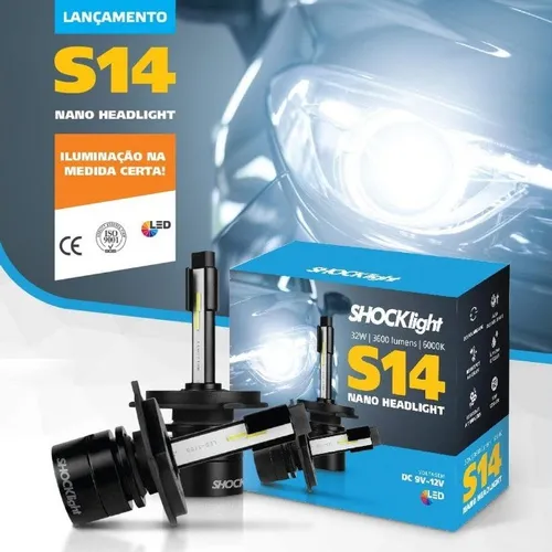 Par Lâmpada Super LED Nano HB4 HB3 H1 H3 H4 H7 H8 H11 H9 H16/2 H13 H16 H27 