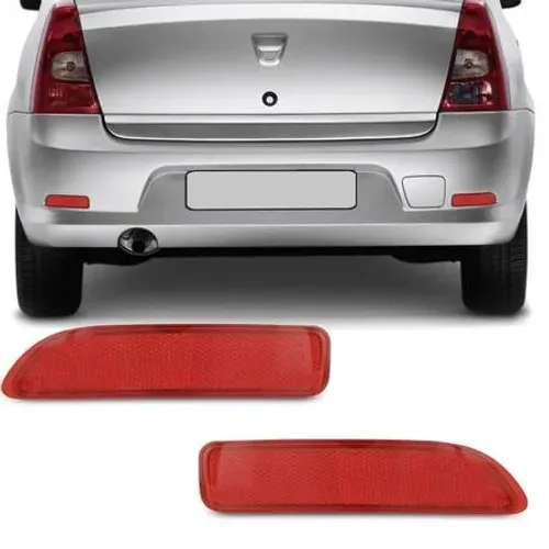 Lanterna Parachoque Renault Logan 2008 à 2013 - Traseiro Vermelho D/E - Refletiva