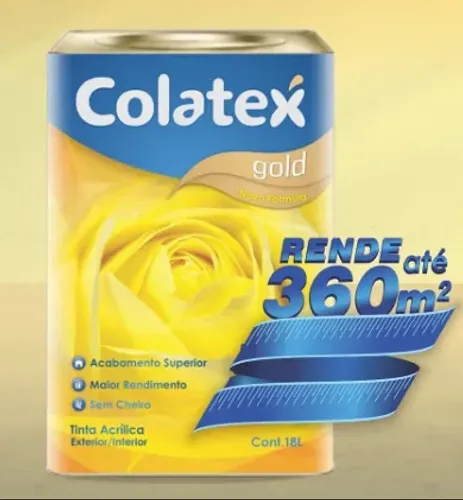 Tinta Acrílica Exterior e Interior - Colatex Gold 18 L