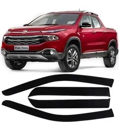 Calha De Chuva Acrílica Fiat Toro 2016 - 4 Portas